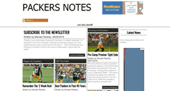 Desktop Screenshot of packersnotes.com
