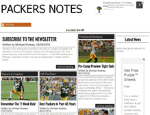 Tablet Screenshot of packersnotes.com